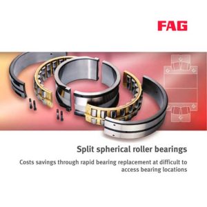 2つ割り自動調心ころ軸受